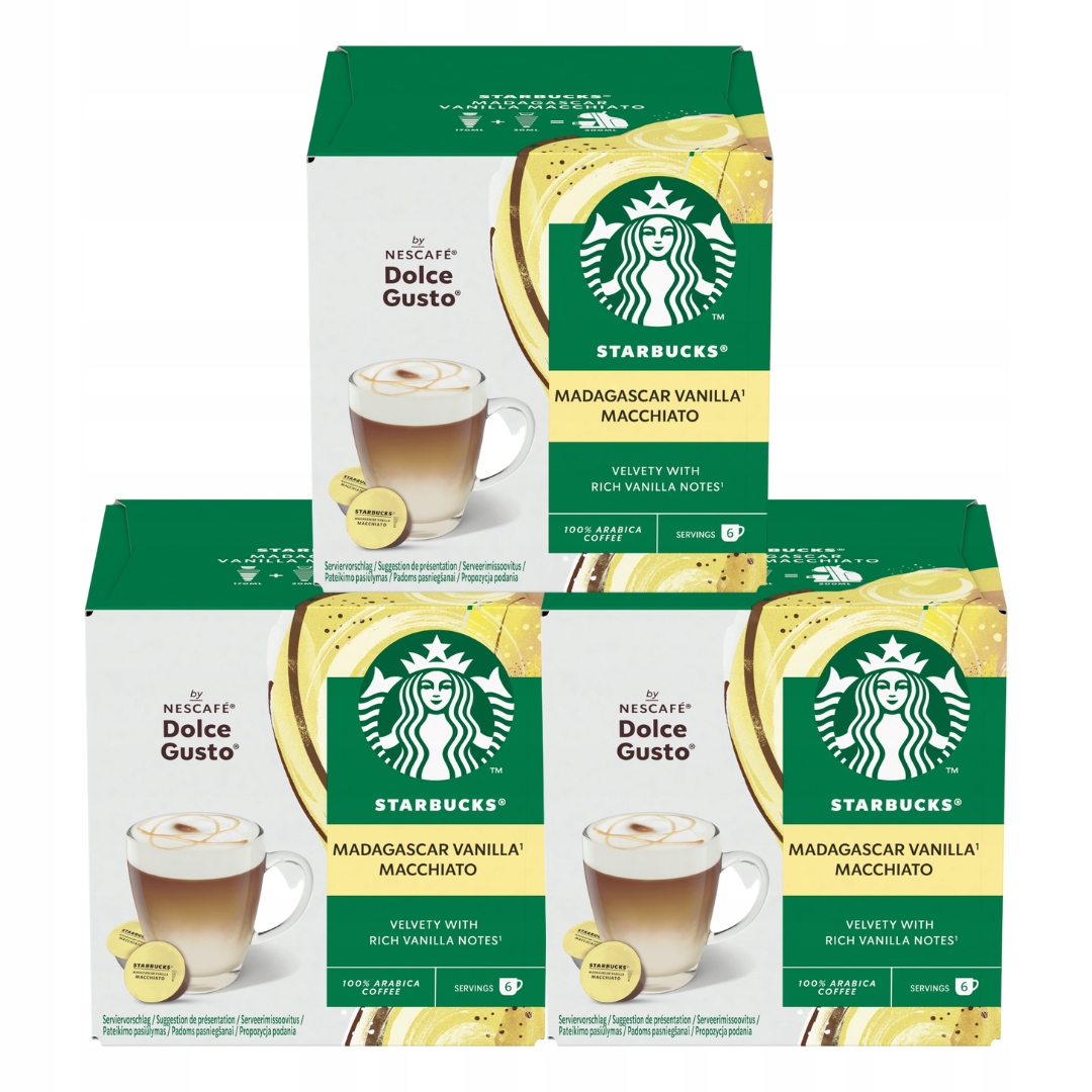 Starbucks Dolce Gusto Vanilla Macchiatto 3x12 kaps
