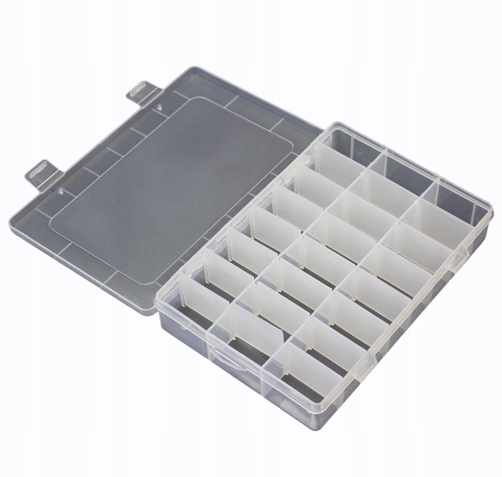 

Organizer pudełko 24 przegródki 19.5x13x3.6cm