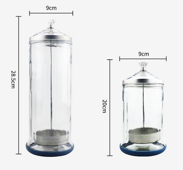 Szklany pojemnik do dezynfekcji metodą zanurzeniową POJEMNOŚĆ: 1500 ML Moc 0 W