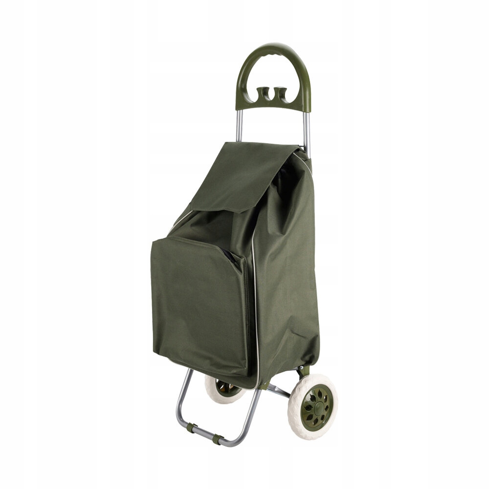 Nákupní Vozík Polyester 600D 40L Rozměry 37X28X95 CM Zelený