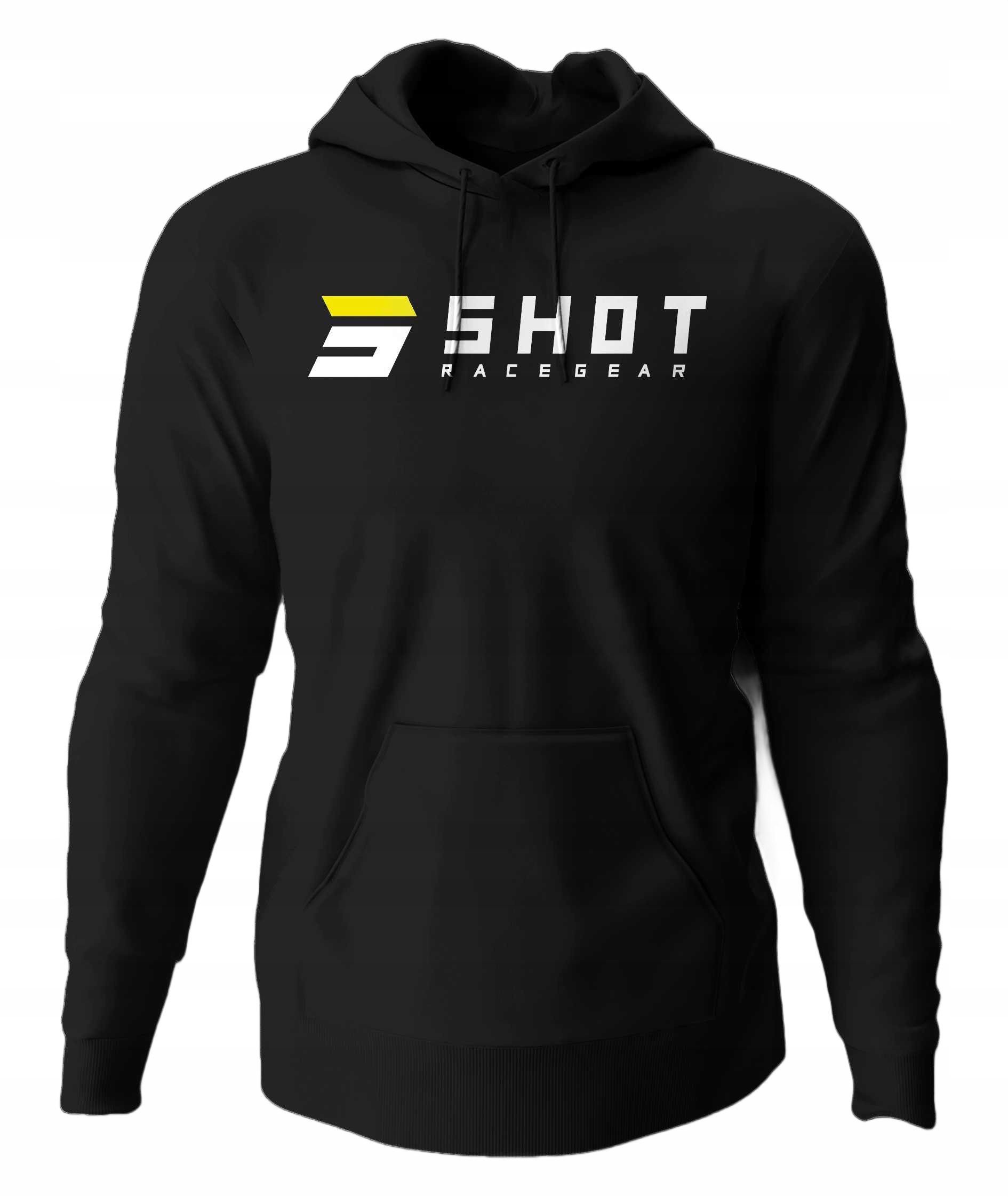 Motocyklová Mikina Ležérna Shot Team Black 2XL A0A-53A1-A01-12