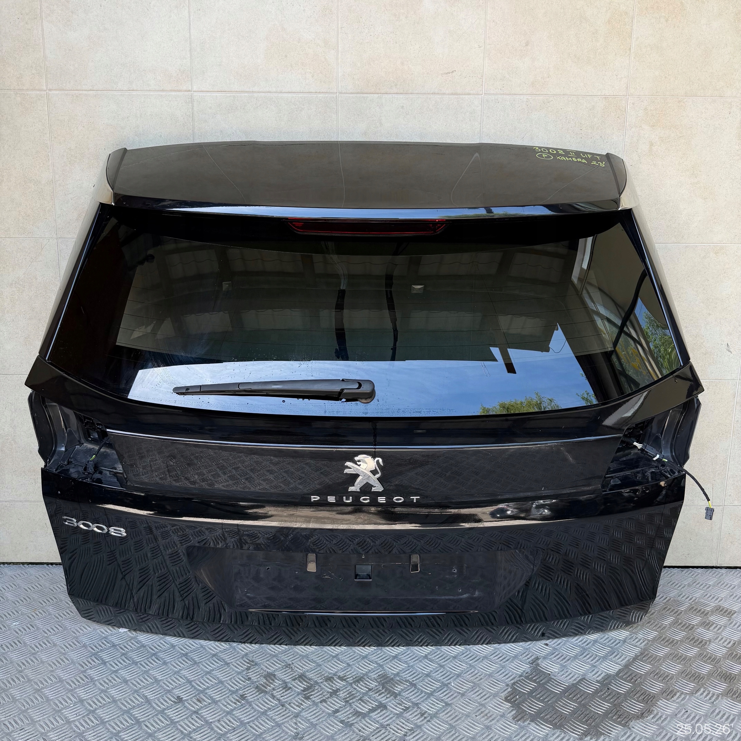 boot doors complete PEUGEOT 3008 II LIFT 2023 ROK KAMERA