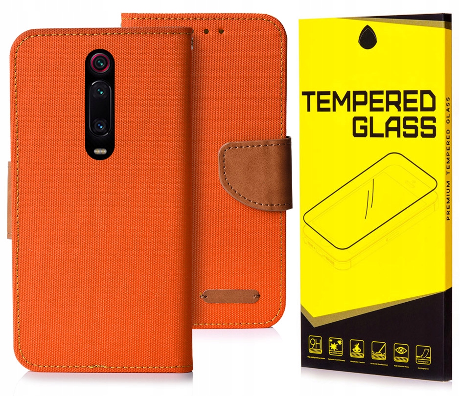 

Etui Portfel Canvas Do Xiaomi Mi 9T Szkło 9H