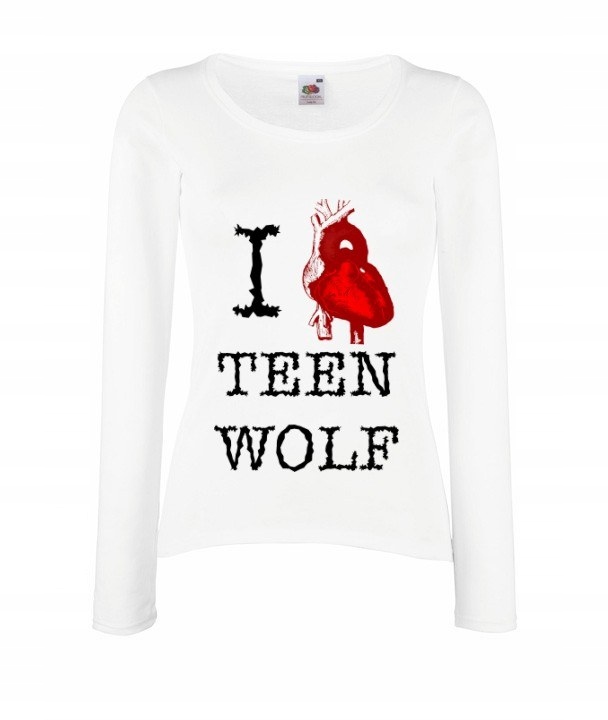 

Long Bluzka Damsk Wzory Teen Wolf Wilkołak Wilk