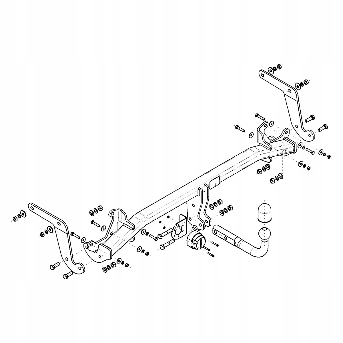 Hak holowniczy Peugeot 3008 II 2 Crossover od 16 MODUŁ 13 PIN GRATIS Nowy Producent Steinhof
