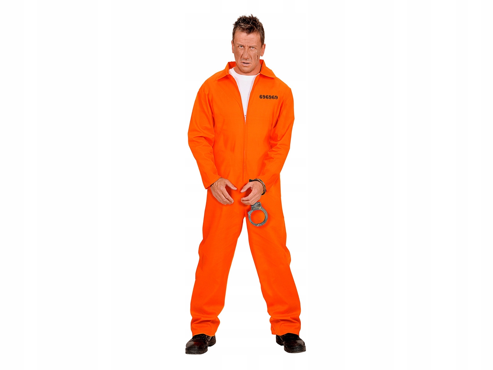 Vězeňský Kostým oranžový, vel M Karneval