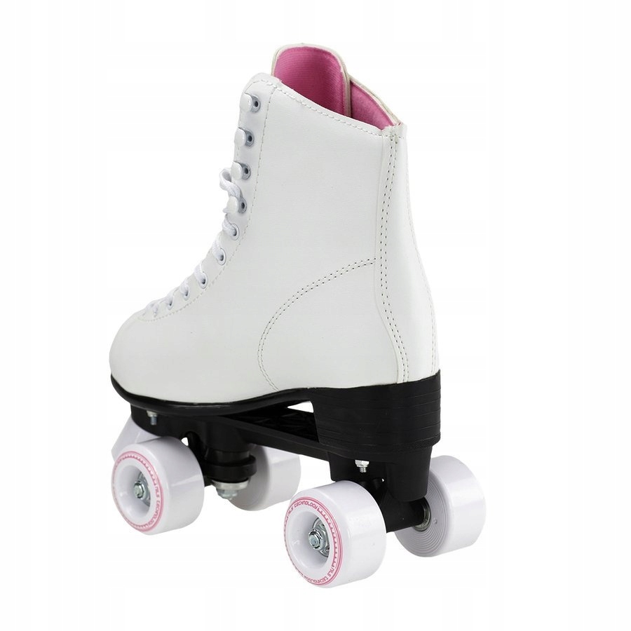 Wrotki Klasyczne Retro Białe Rekreacyjne Sznurowane NILS Model NQ8400