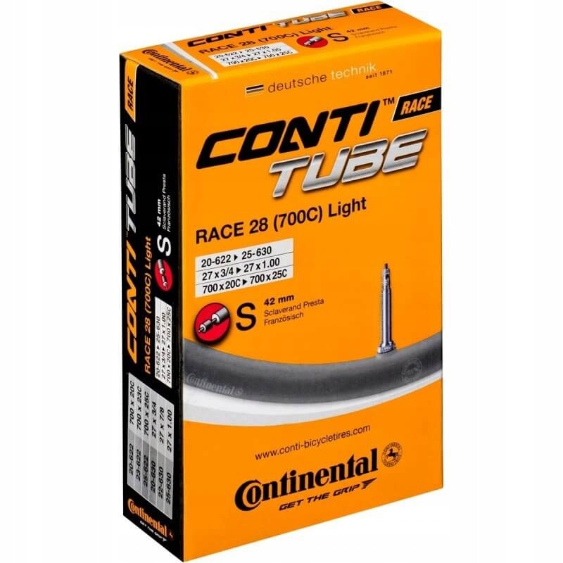 

Dętka Continental Race Light 28 Presta 42mm 75g