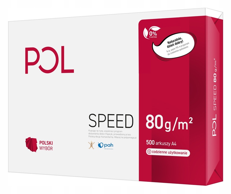 

Papier ksero drukarki Polspeed 80g A4 biały 500ark