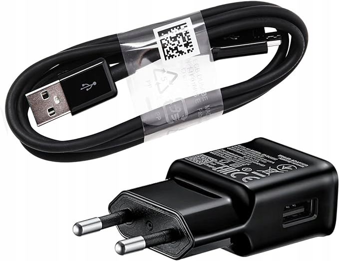 ŁADOWARKA SIECIOWA EP-TA20EBE 20W Z KABLEM MicroUSB CZARNA Kod producenta 065485