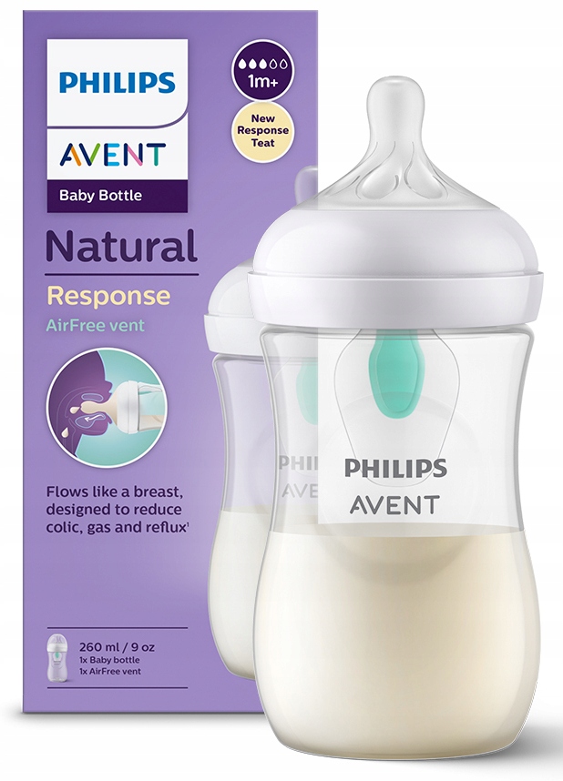 

Avent Butelka Natural Response Airfree 260ml