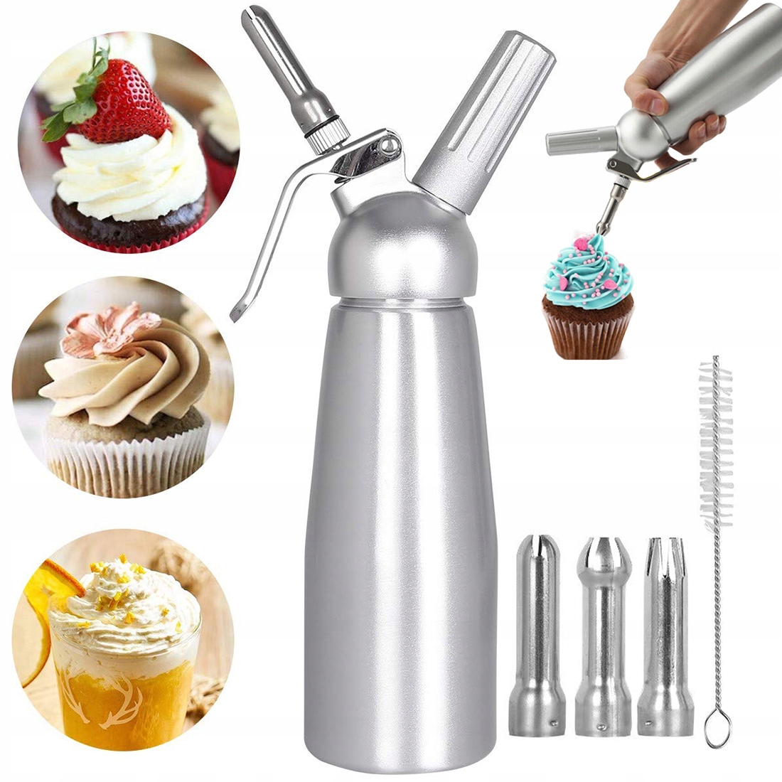 Dávkovač Šlehačky, Dávkovač Šlehačky, Sifon Na Šlehačku, 500 ML