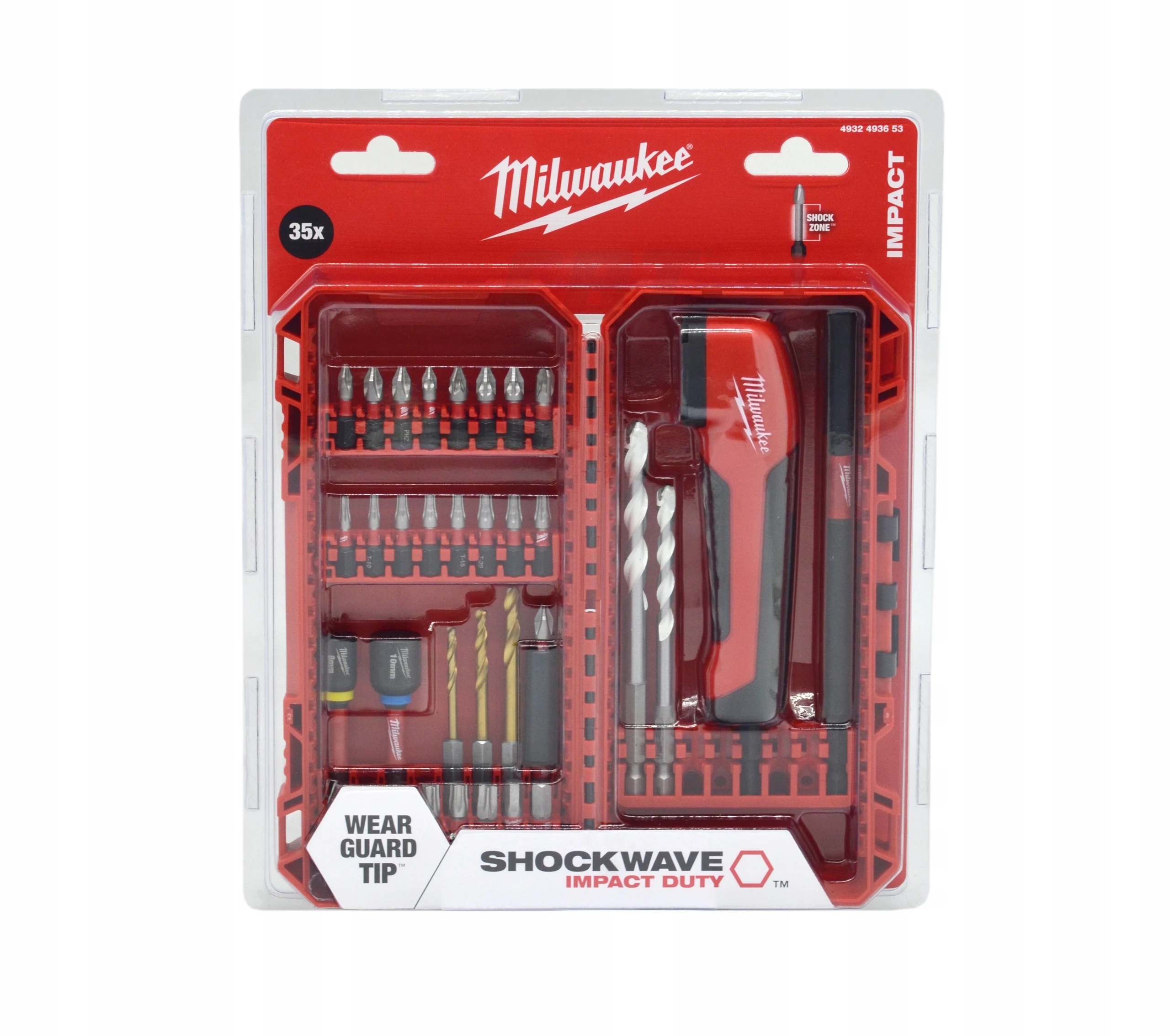 Bity Udarowe Ph Pz Torx Hex 25mm Wiertła Przystawka Kątowa 4932493653