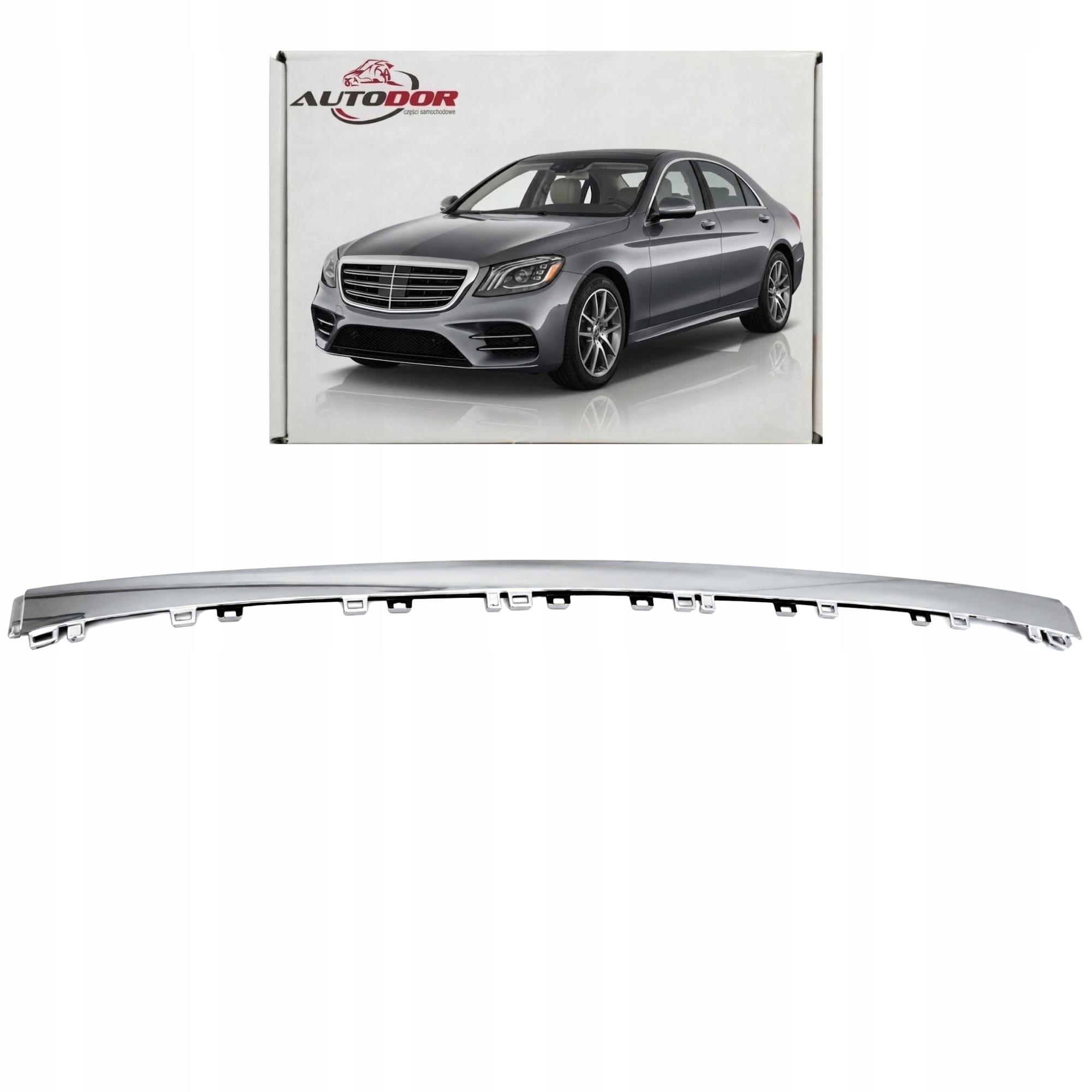 Mercedes S W222 2018-2020 Lišta Atrapy Předního Nárazníku Lift A2228857600