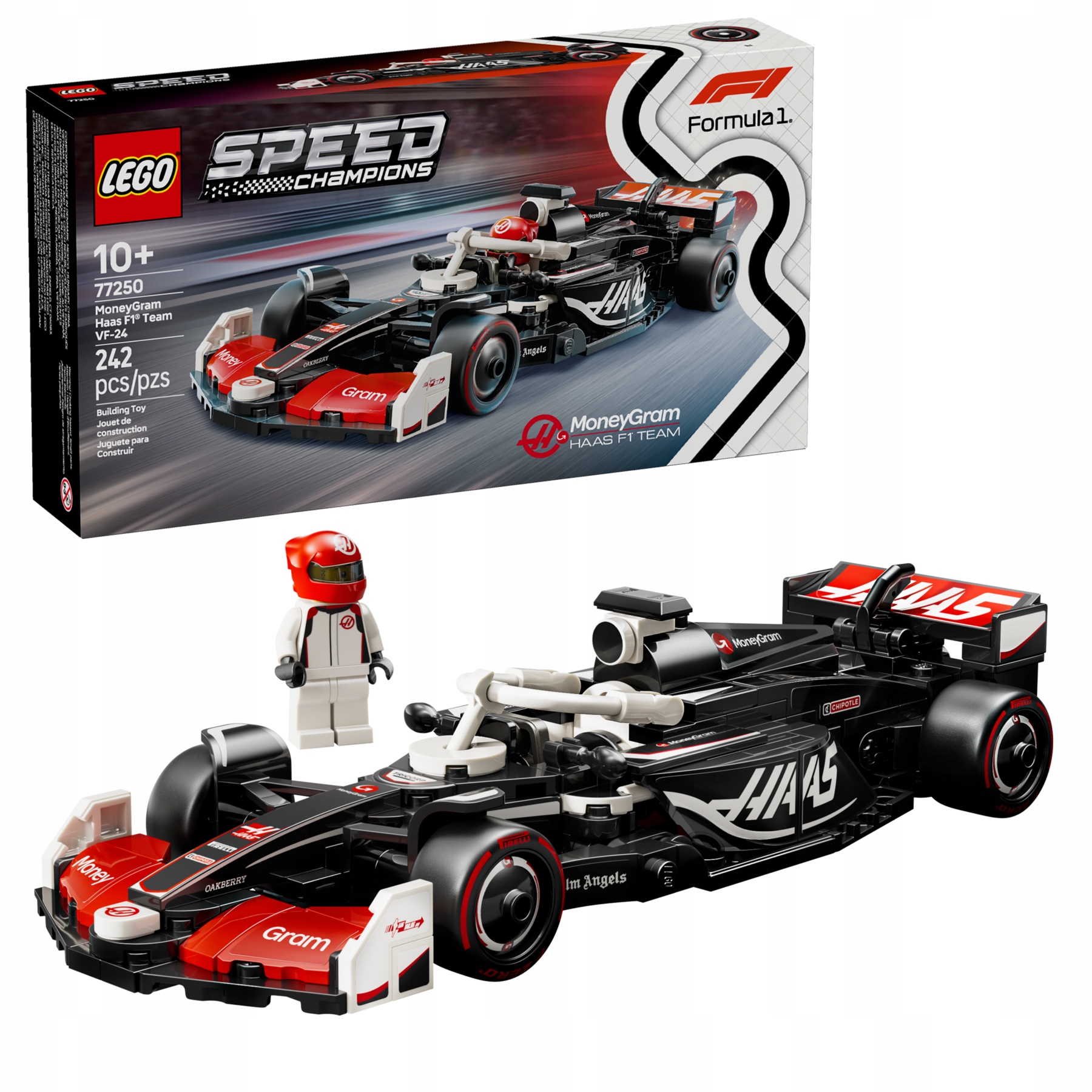Lego Speed Champions F1 Formule MoneyGram Haas Team VF-24 77250