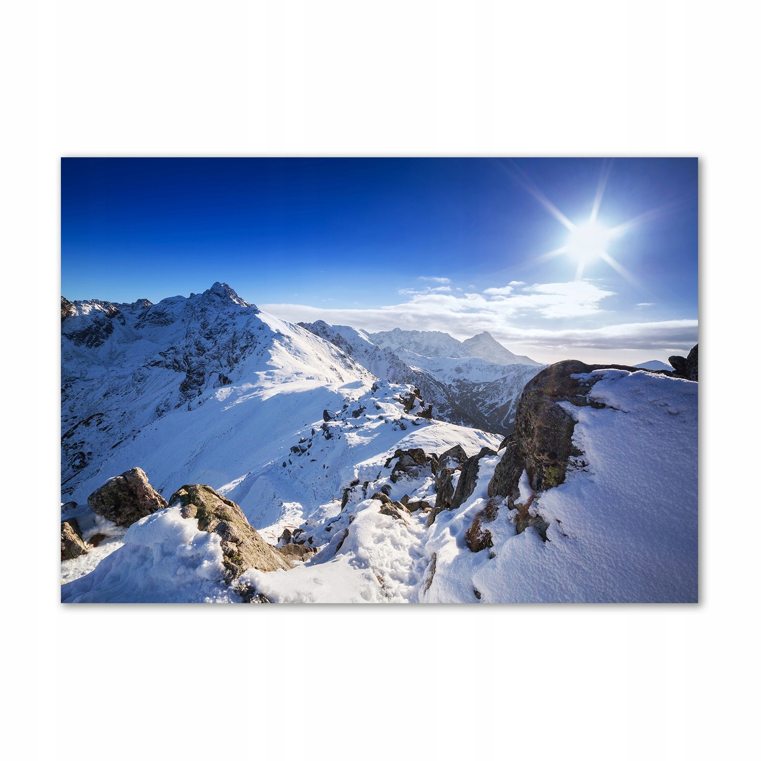 

Foto obraz szkło akryl Tatrzański szczyt 100x70 cm