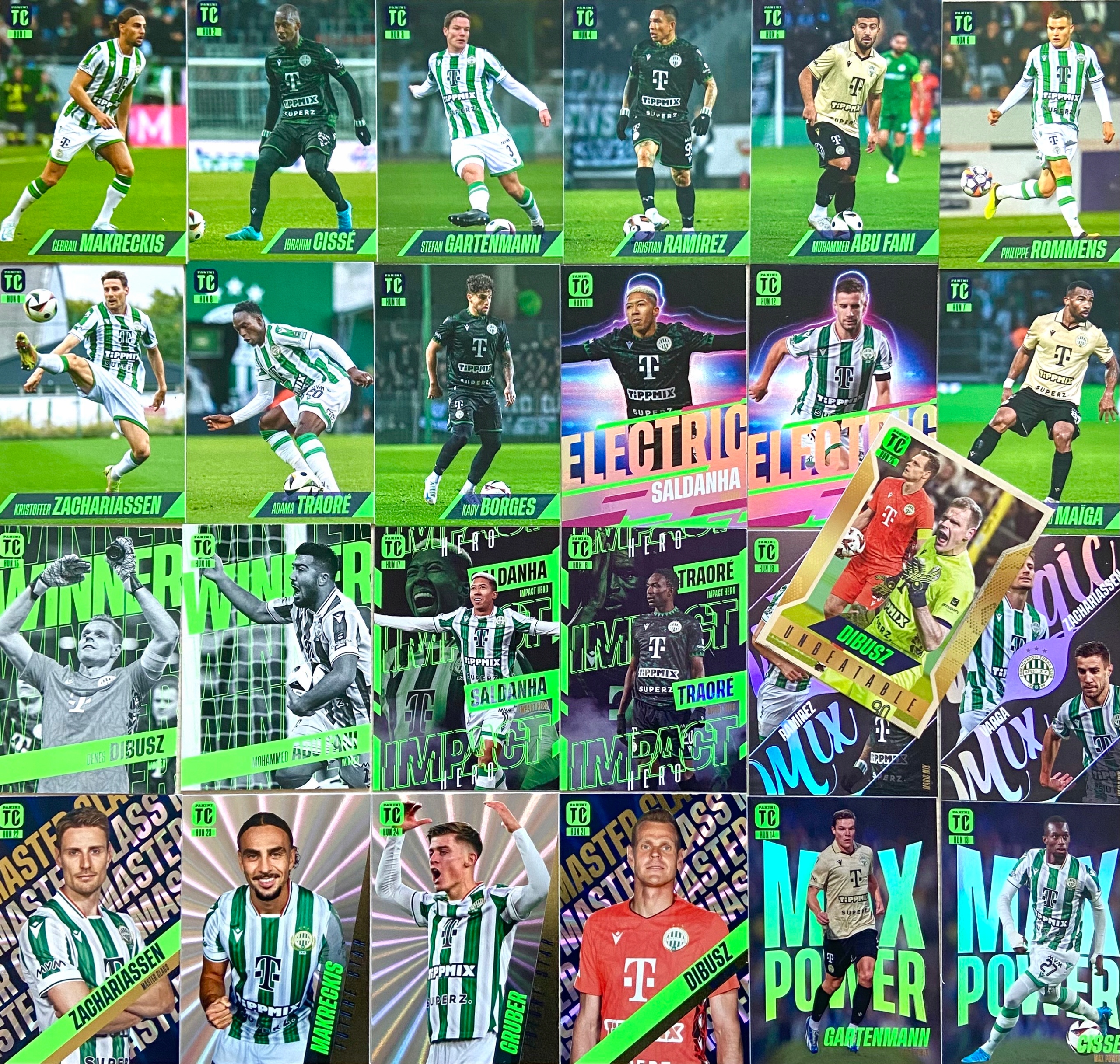 Panini Fifa Top Class 2025 sada 25 karet Ferencvaros