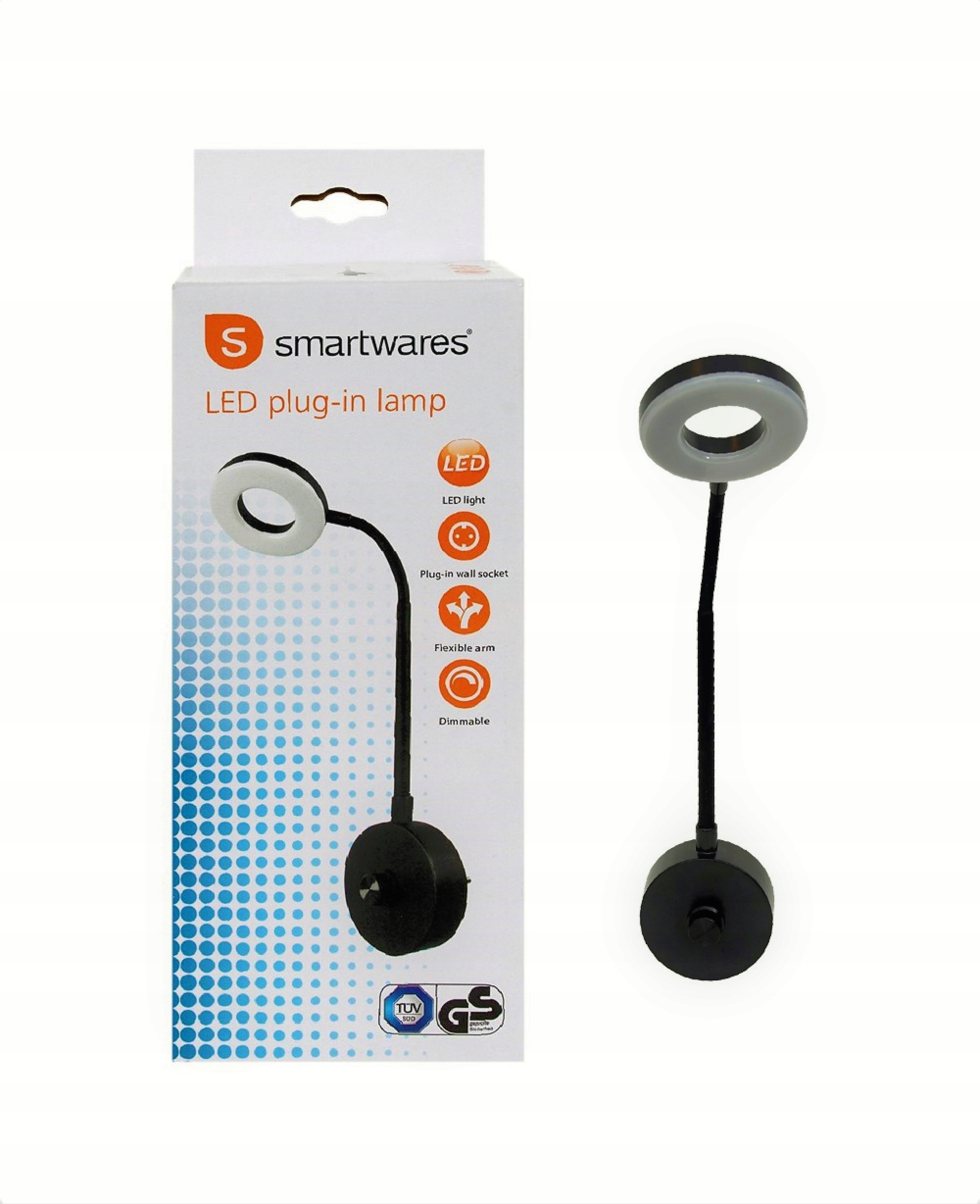

Lampka do gniazdka Led Smartwares 39 cm Czarna