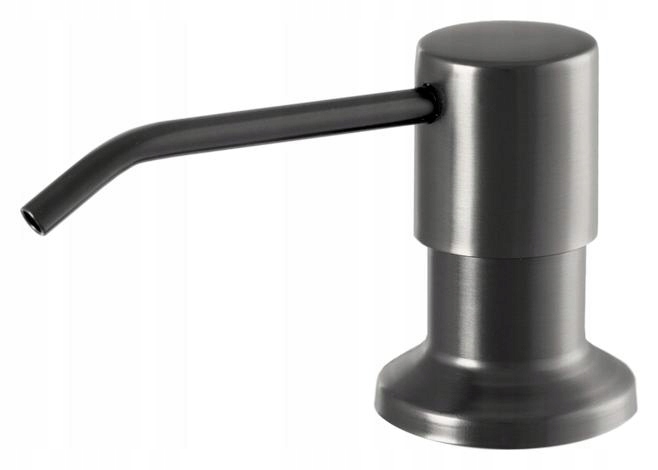 Dávkovač Do Dřezu Kulatý Gun Grey Metalik Kuchyňský Tekutý Mýdlo