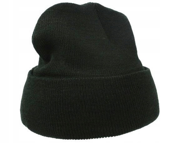 

Czapka Zimowa Ciepła Wywijana Beanie Jhk Czarna
