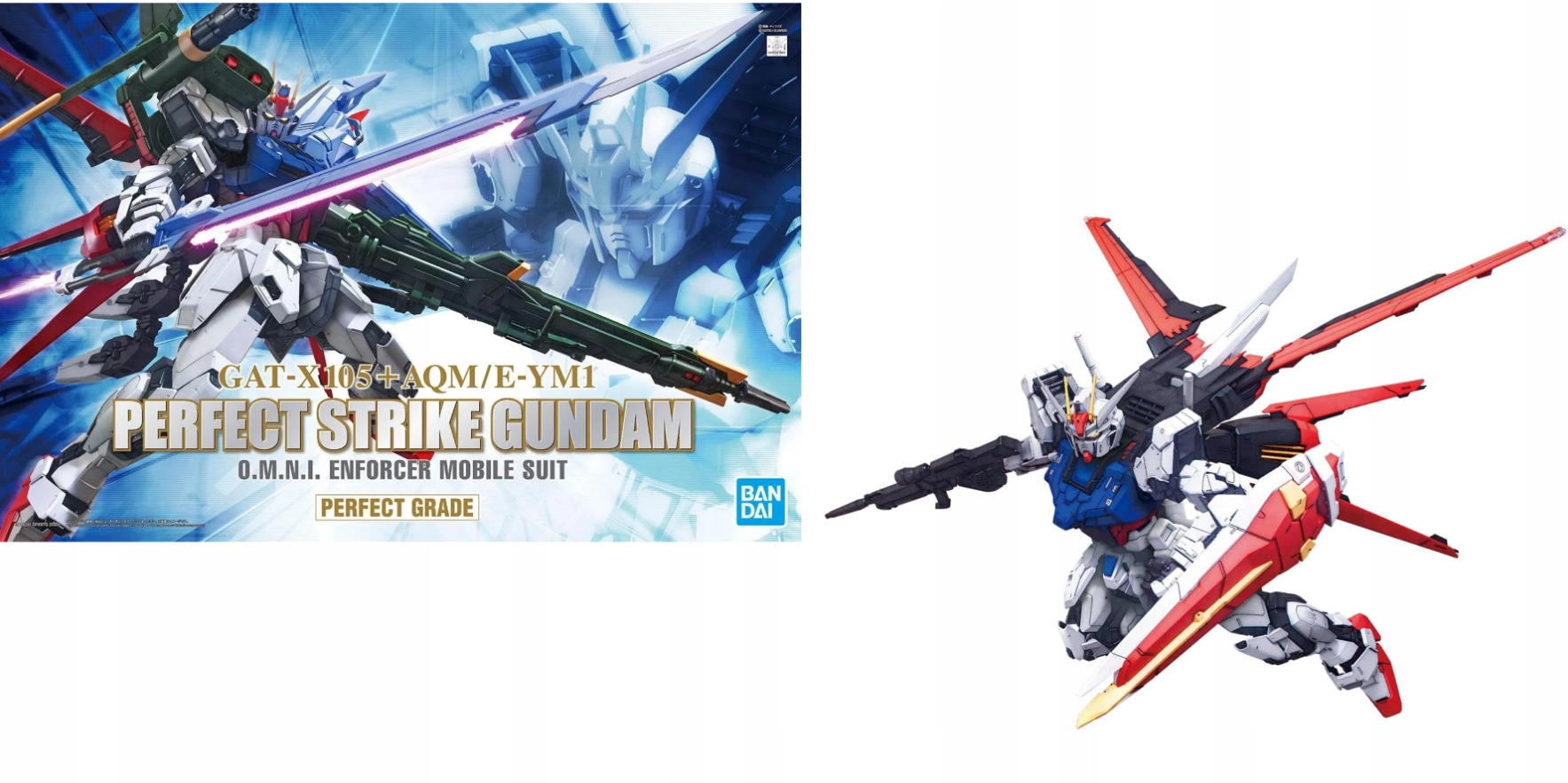 Gundam Pg 1/60 GAT-X105+AQM/E-YM1 Perfect Strike Gundam Reprod