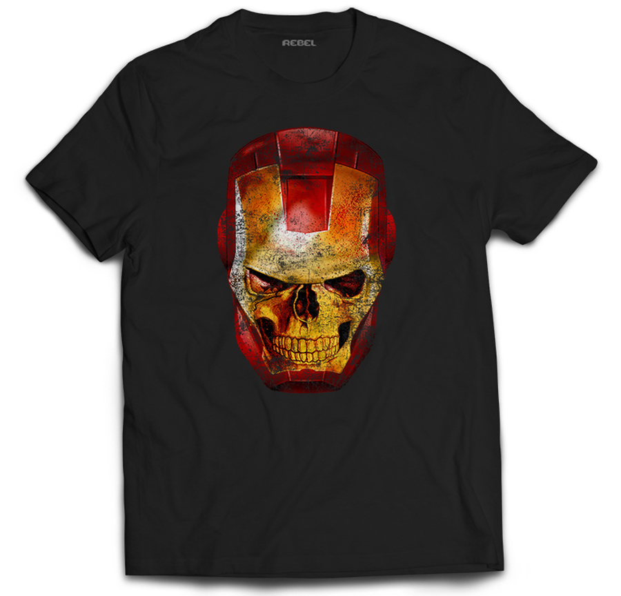 

Koszulka Grafika Fan Iron Man Skull L