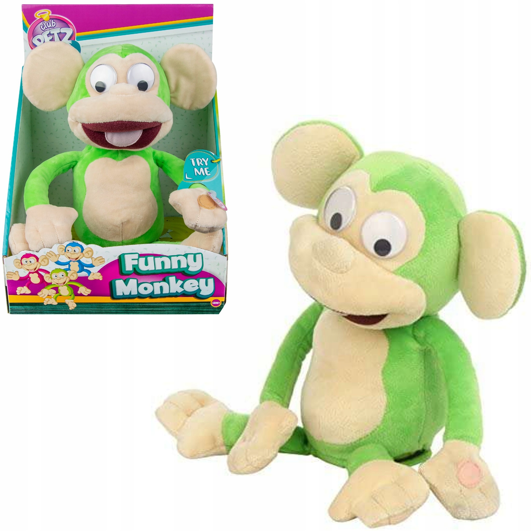 

Małpka Chichocząca Maskotka Furfis Funny 22 cm