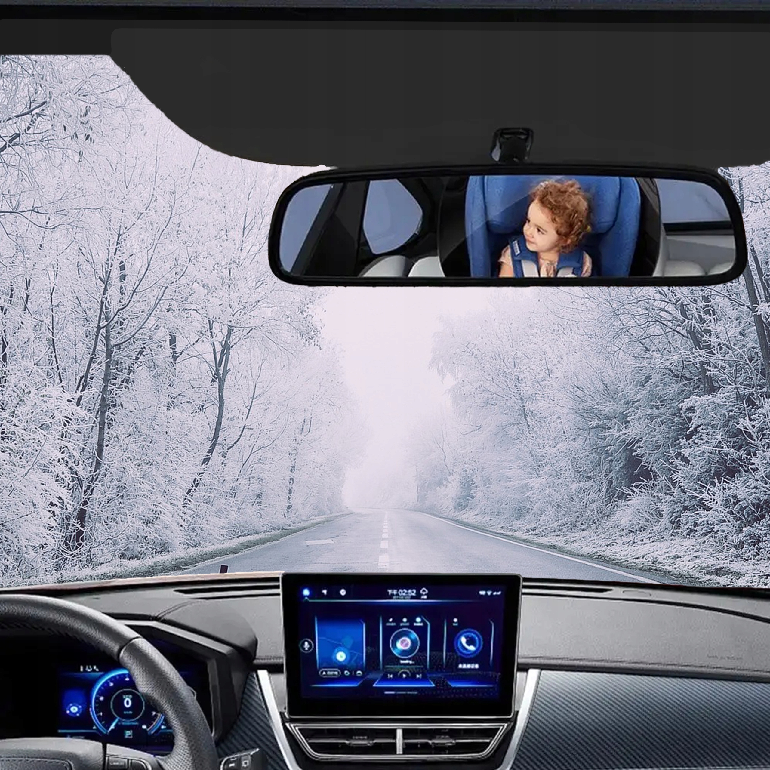 LUSTERKO DO OBSERWACJI DZIECKA W SAMOCHODZIE DUŻE BEZPIECZNA PODRÓŻ DO AUTA Marka Blow