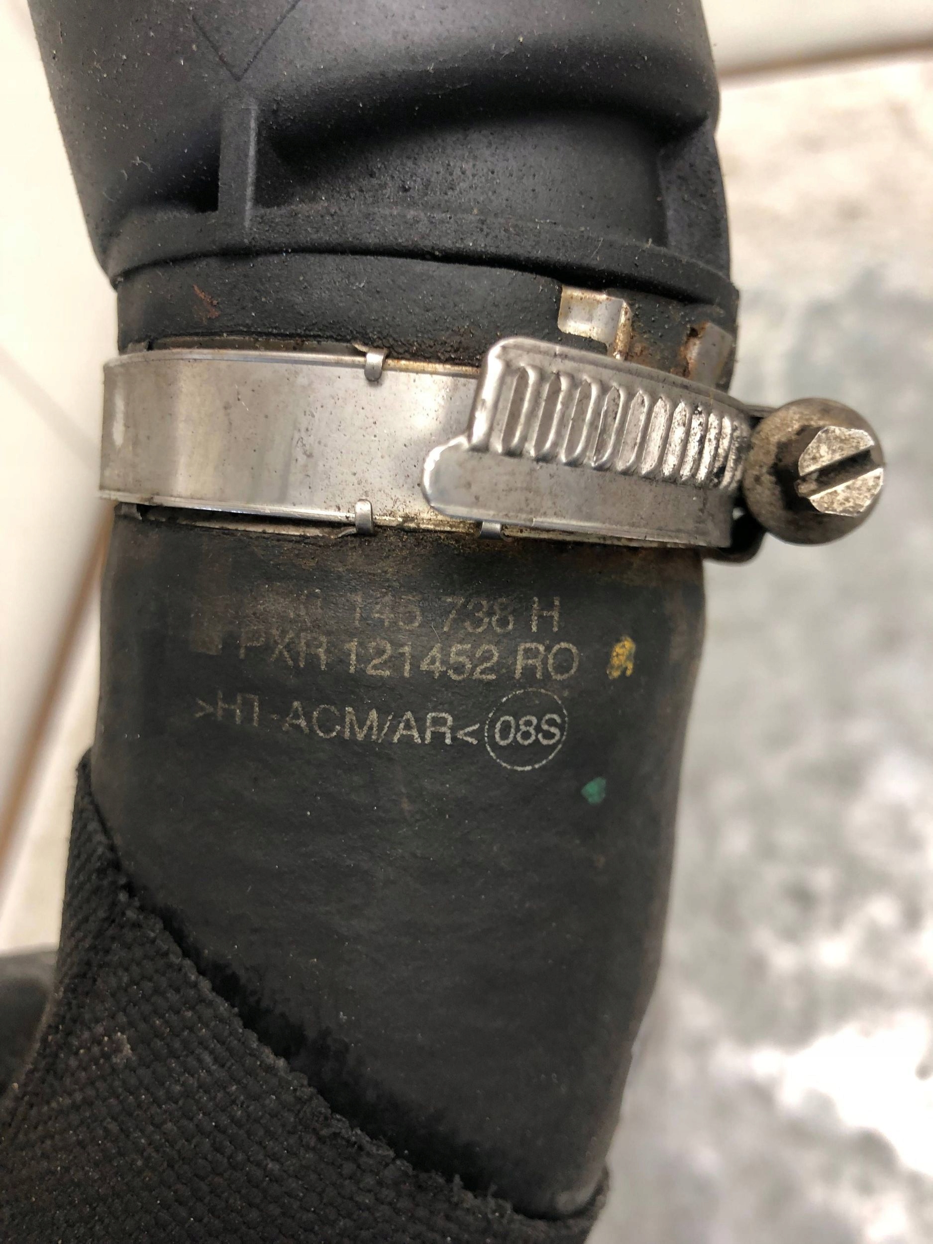 cijev prijenos interkulera AUDI Q5 8R0145738H