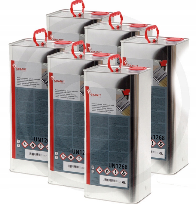 6 x Ředidlo Na Bázi Syntetické Pryskyřice 6L