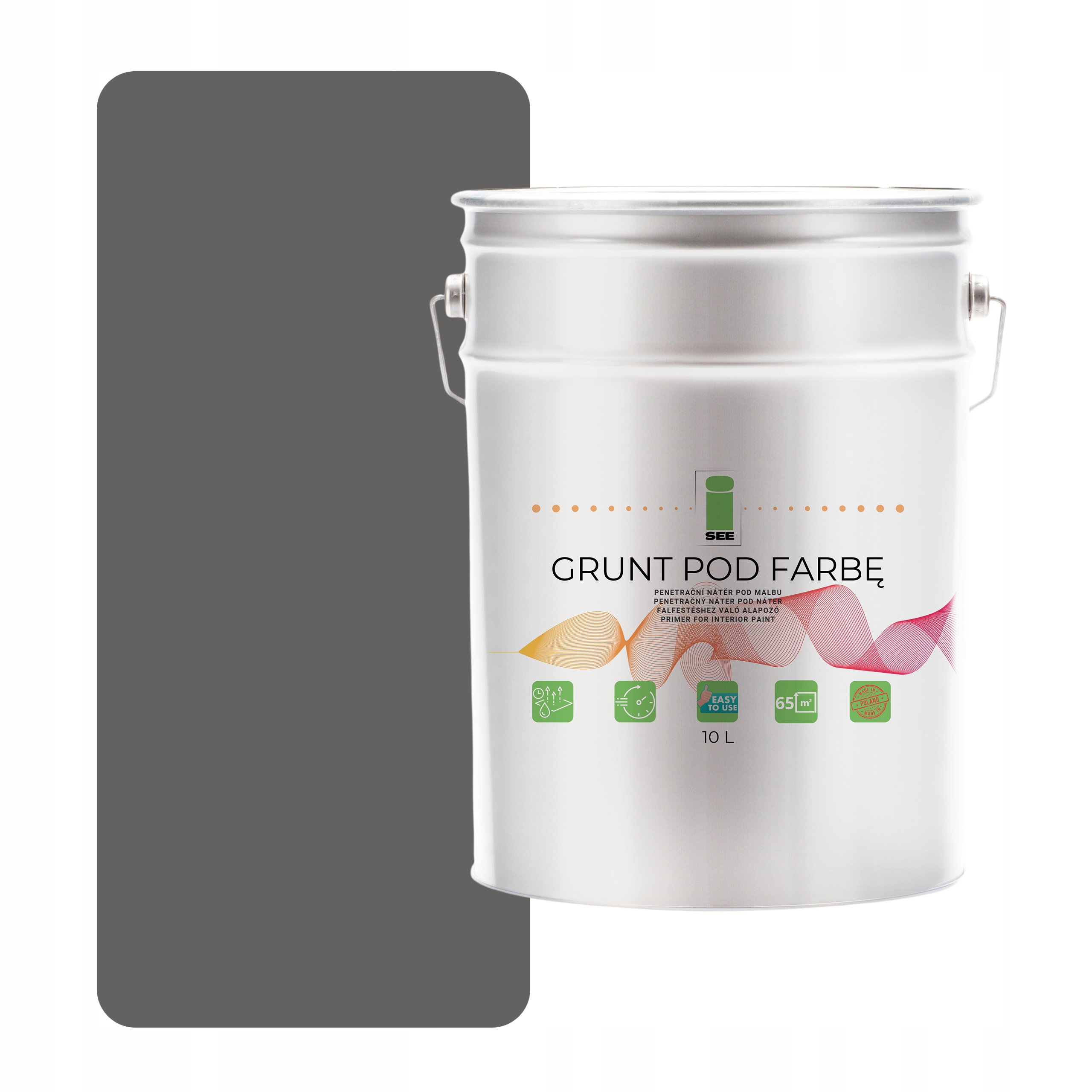 Podkladová Barva Silikonová Fasádní Šedá, Odstín Šedý 10 L