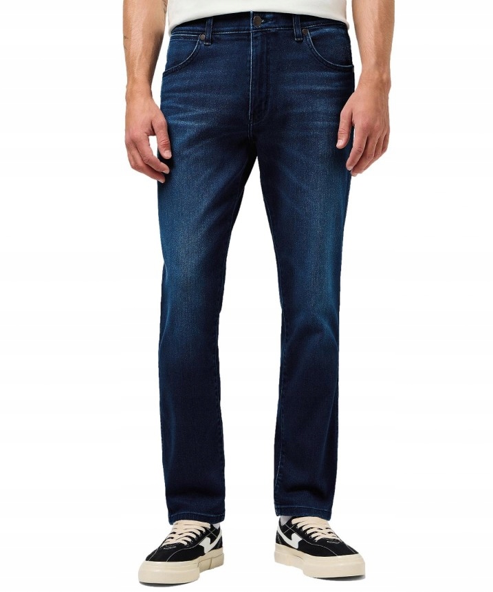 Wrangler Larston Slim Tapered Free to Stretch 112360183 Modré džíny Blue Jam W30 L34