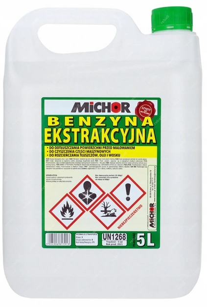 

Benzyna Ekstrakcyjna Premium 5L Niskoaromatyczna