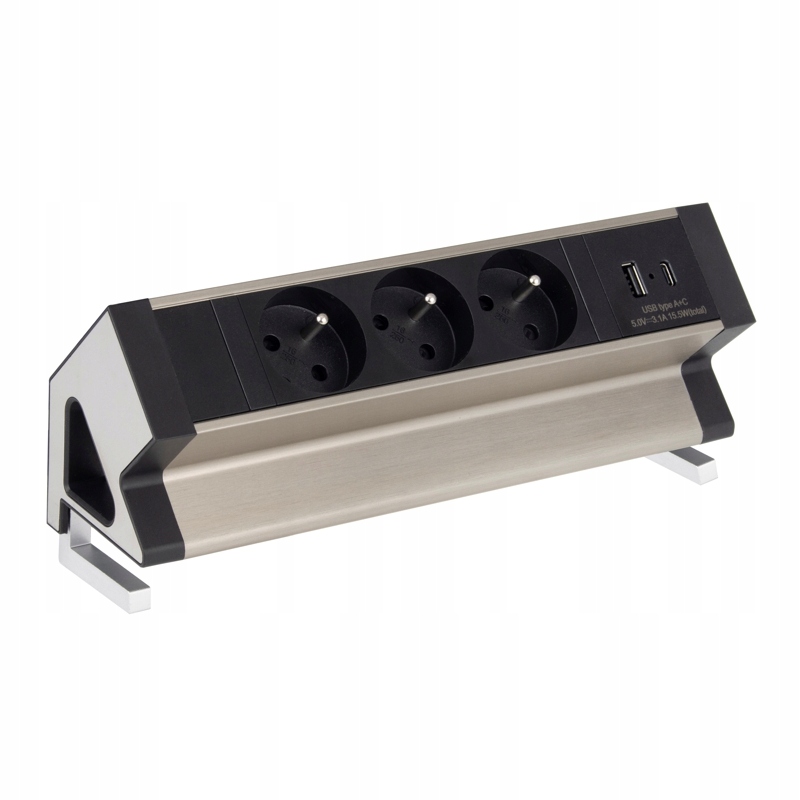 

Listwa Przedłużacz Biurkowy 3xGNIAZDO +2xUSB