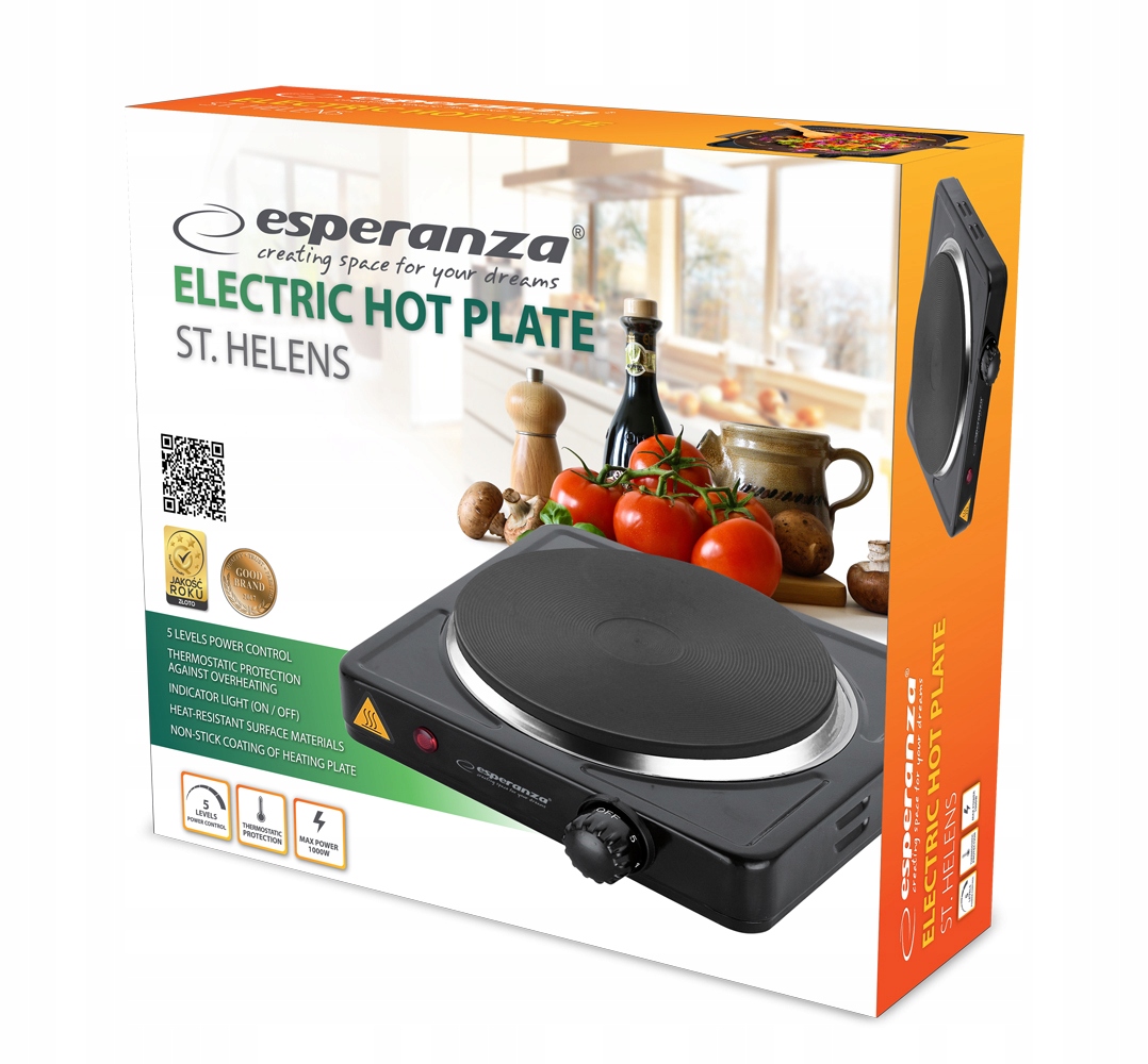KUCHENKA ELEKTRYCZNA JEDNOPALNIKOWA PRZENOŚNA DOMOWA MOCNA Model KUCHENKA ELEKTRYCZNA JEDNOPALNIKOWA