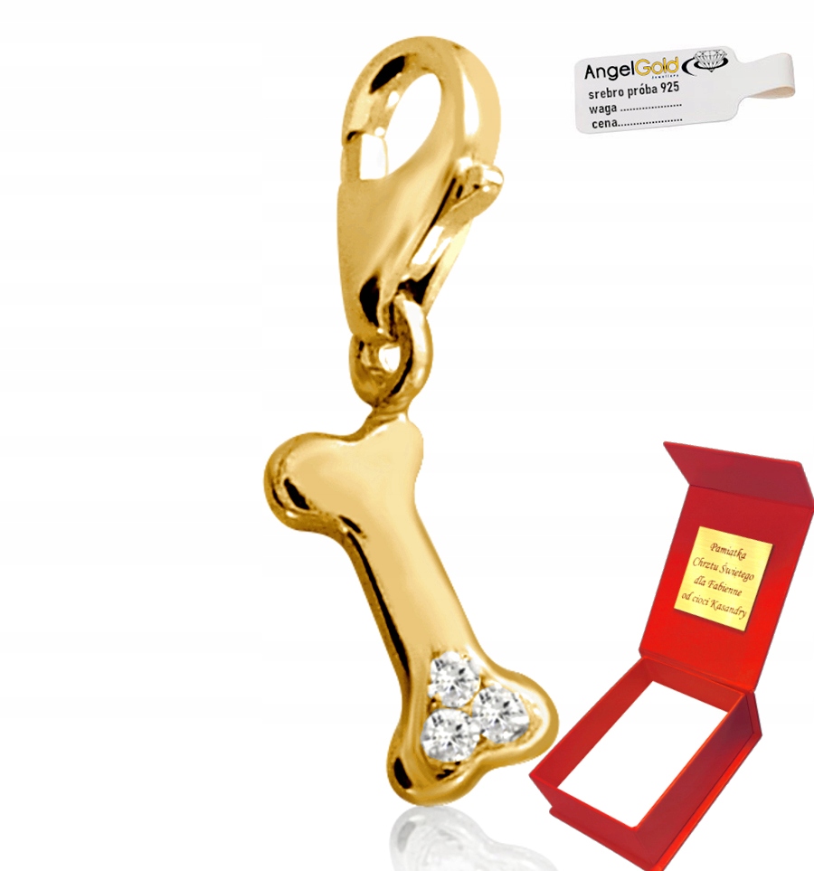 Zlatý Přívěsek Psí Kost Kostka Ze Zlata 585 Pes