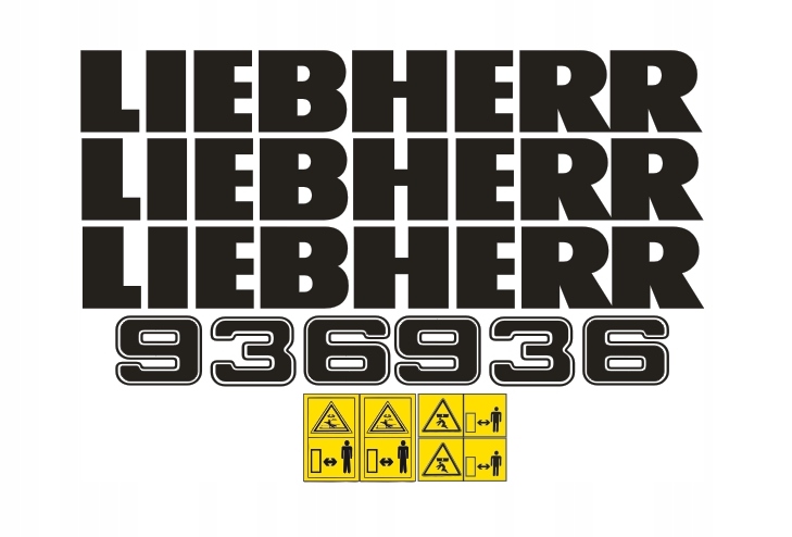 Naklejki oklejenie LIEBHERR 936