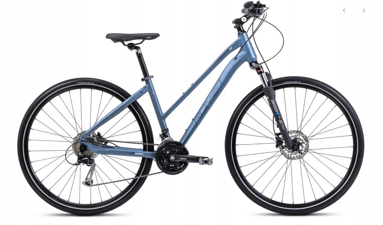 Rower crossowy damski Romet Orkan 6 D rama 17 cali koło 28 " niebieski