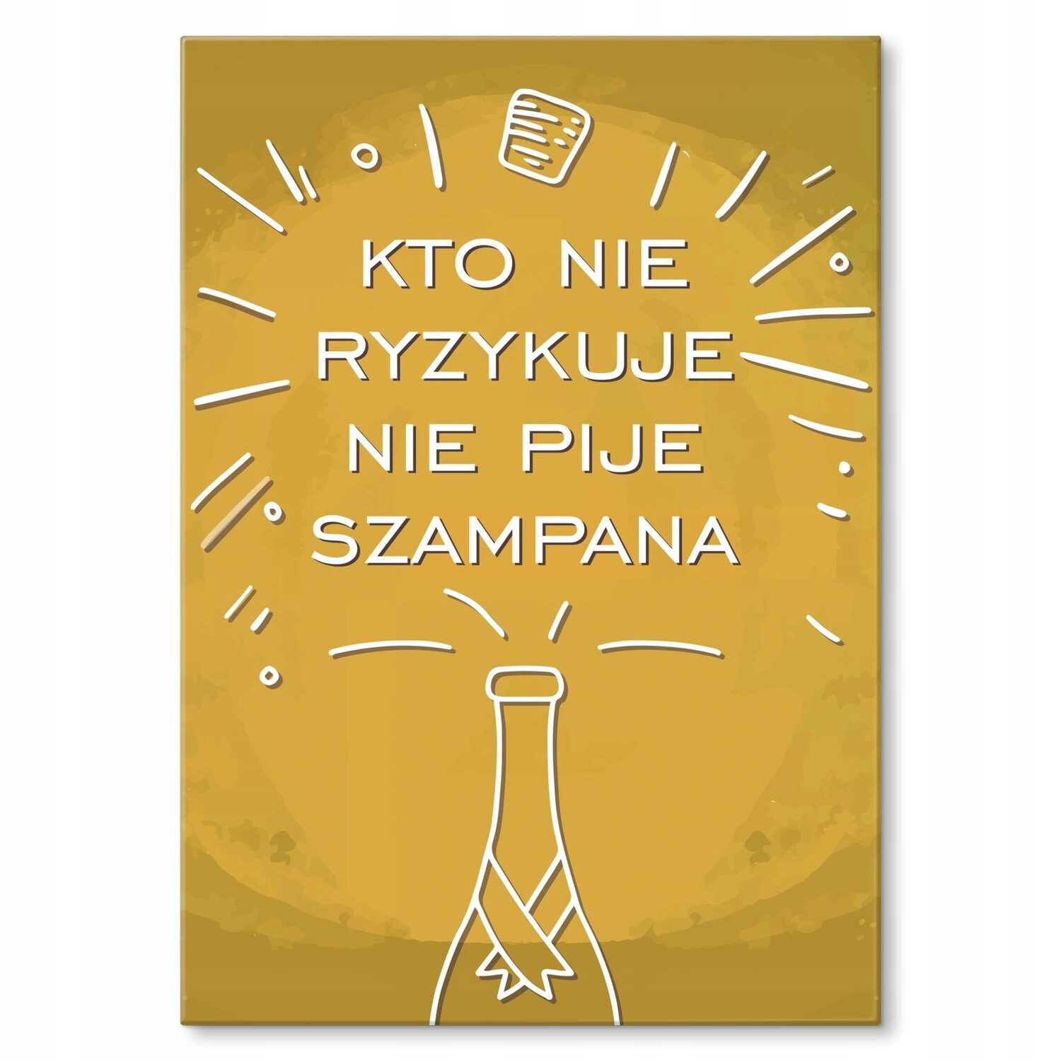 Kovový plakát Kdo neriskuje Dárek 22 x 31 cm