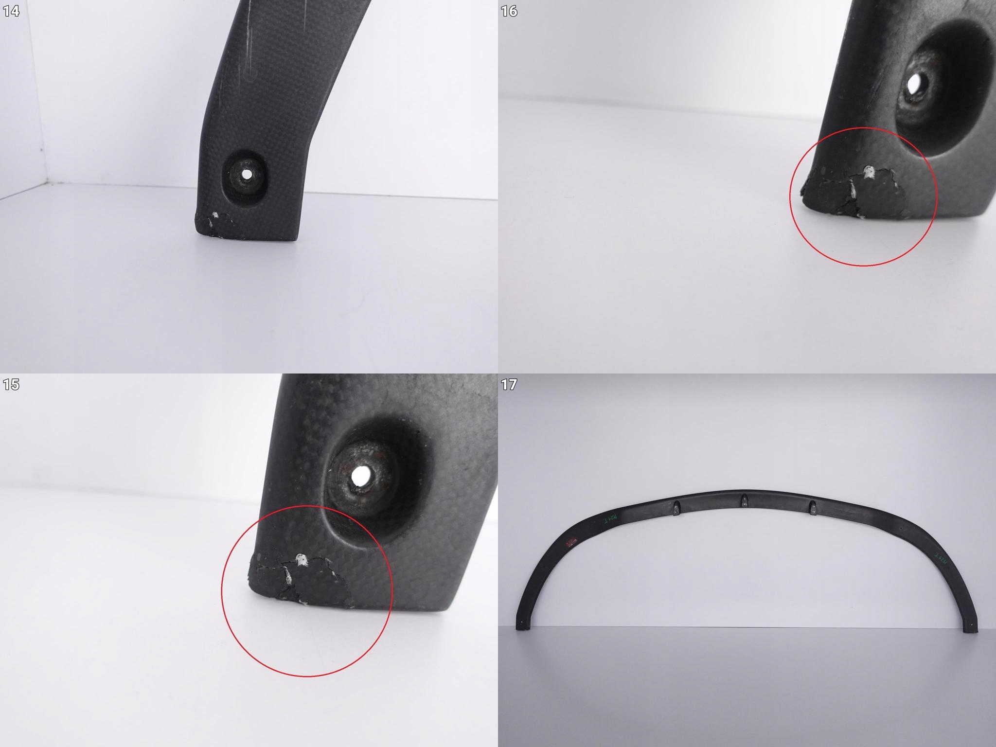 FERRARI 599 GTO SPOILER moulding bumper CARBON