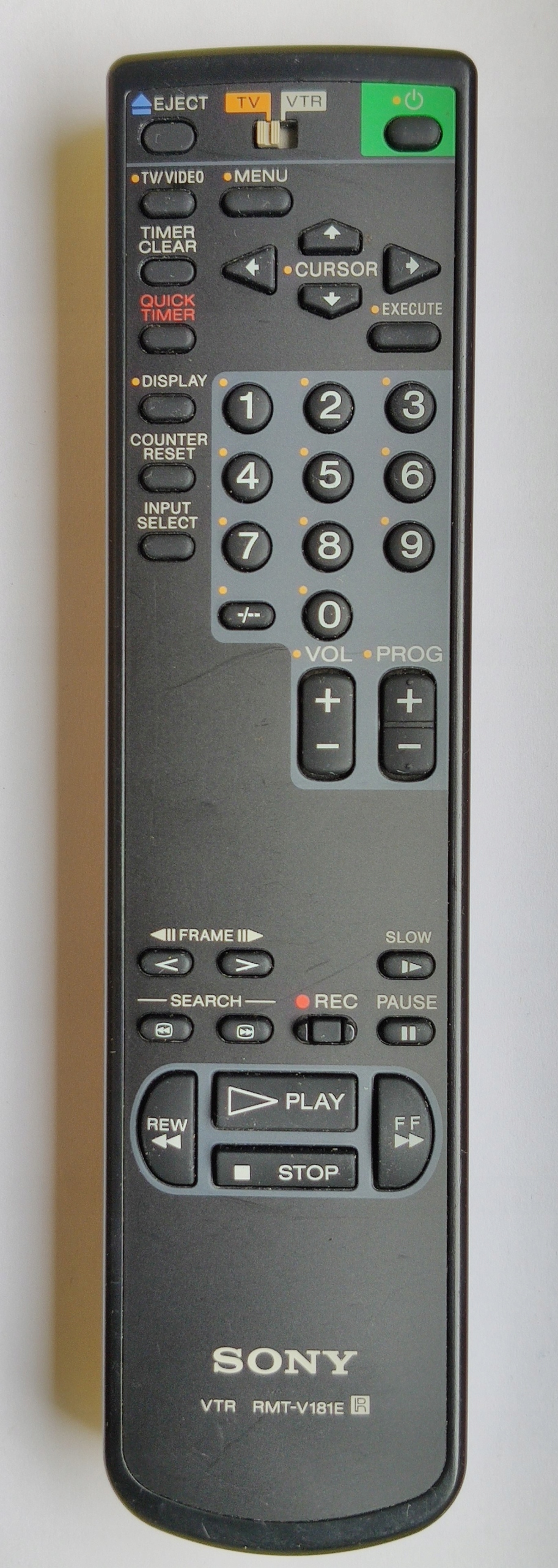 PILOT SONY RMT-V181E SLV-X355AF SLV-X425PS Kod producenta RMT-V181E