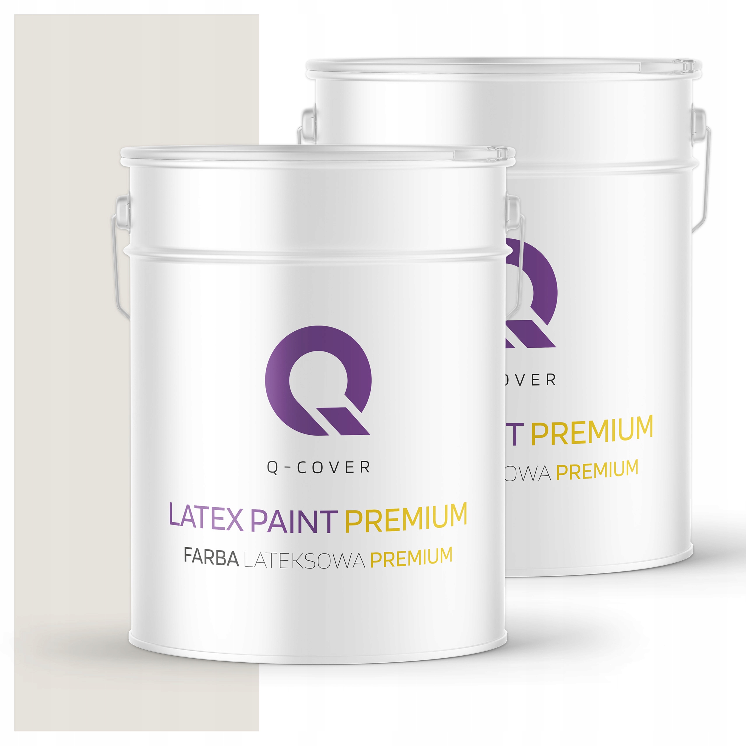 Farba odolná voči škvrnám Umývateľná na steny stropov 10L Hlboká matná Biela v šedej farbe