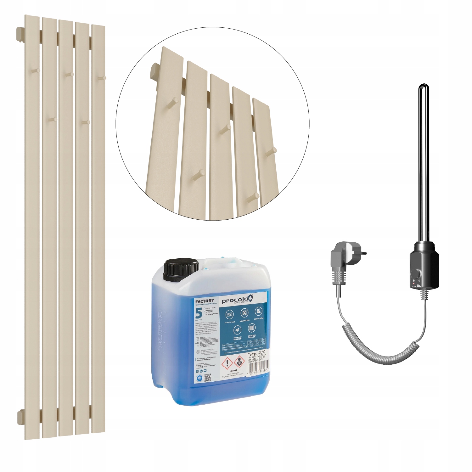 Set Elektrický ohřívač Bellohook 140x38 Quartz 1