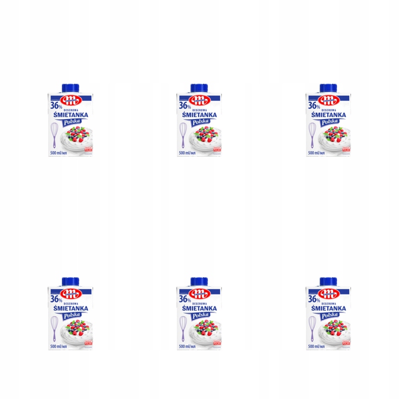 Mlekovita Polská smetana Uht 36% tuku 500 ml X6