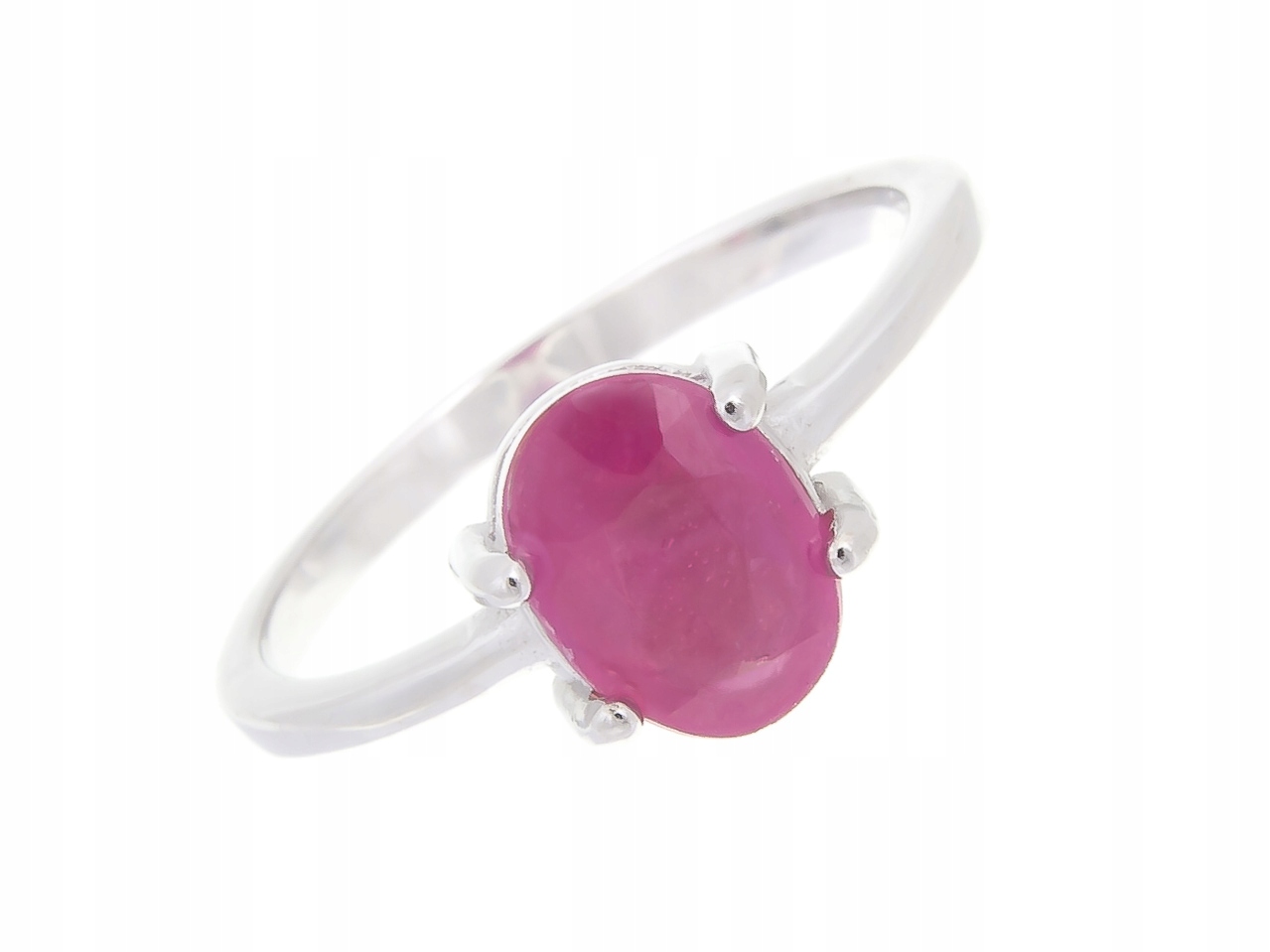 Stříbrný Prstýnek Prsten VEL.17 Rubín Přírodní