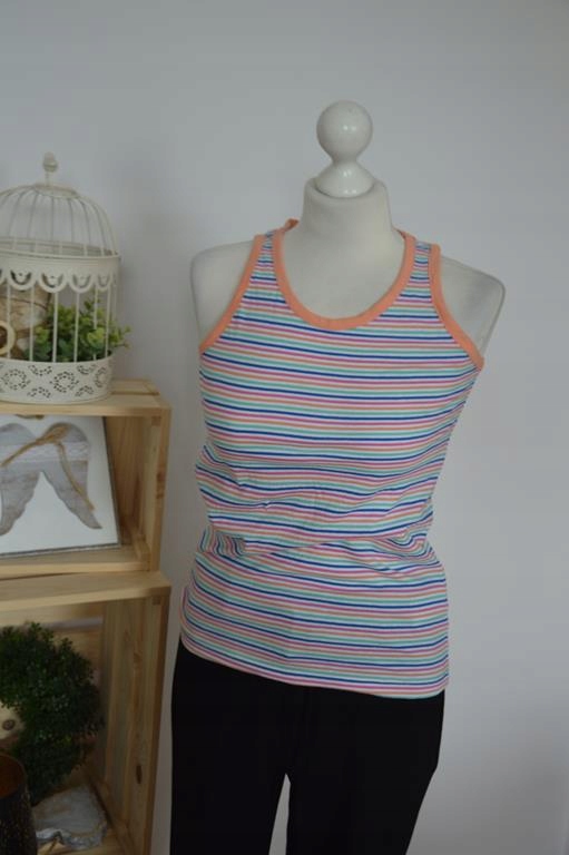 10 BLUZECZKA BLUZKA W PASECZKI TOP 146-152 Marka Inna marka