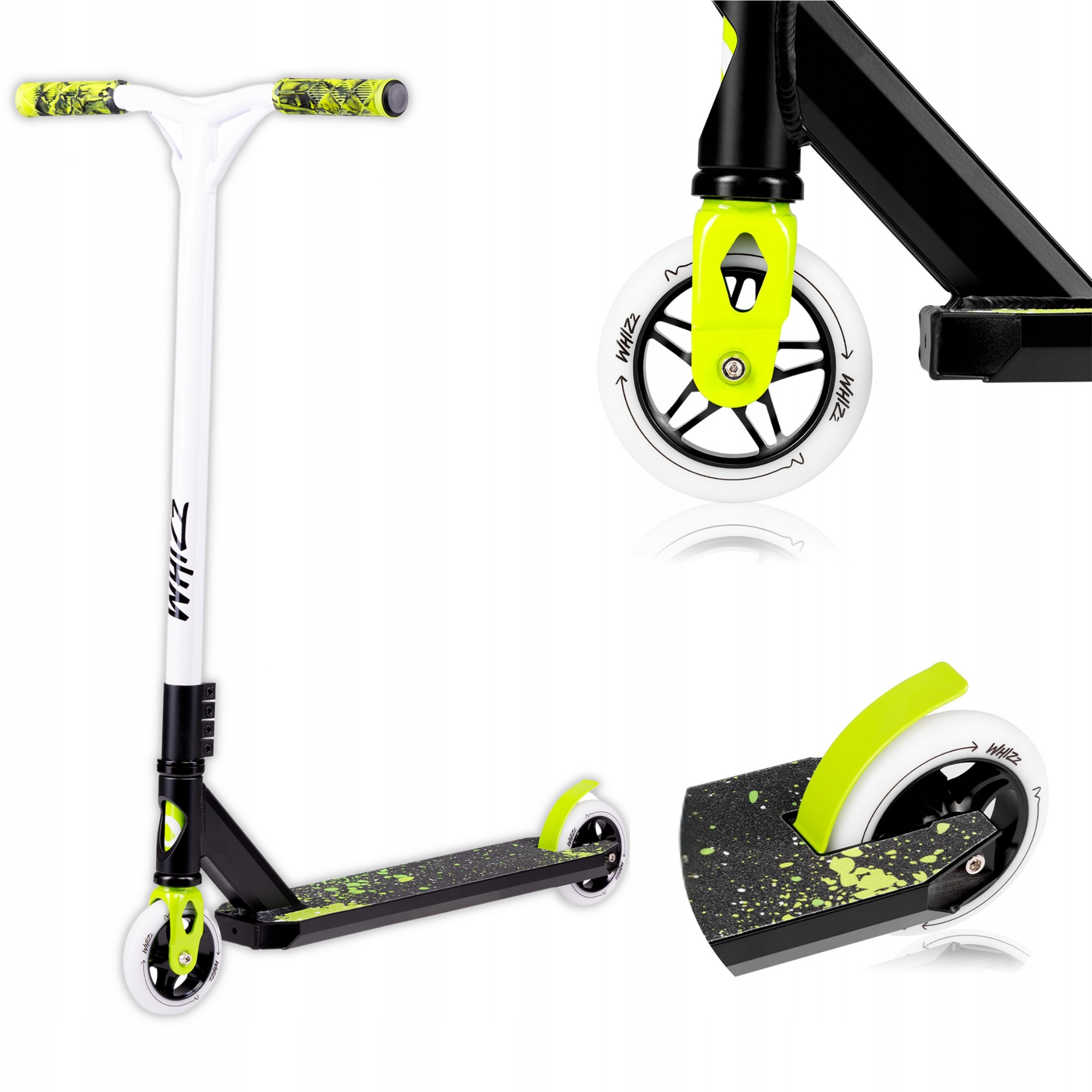 Profesionální Freestyle koloběžka pro triky Abec 9 do 100 kg Lionelo Whizz