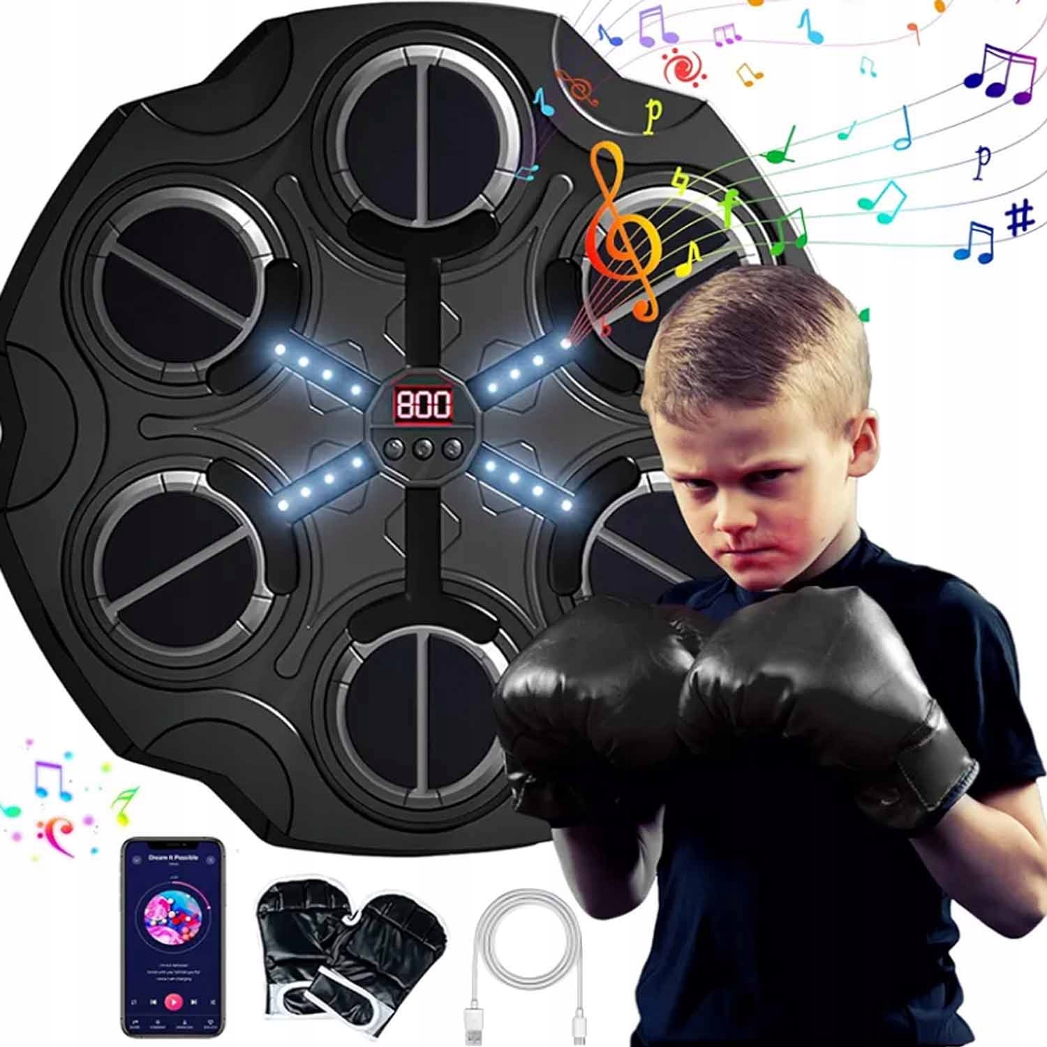 Muzyczna Maszyna Bluetooth Bokserska Treningowej Ścianie Bokserskiej Dzieci