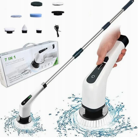 Elektrický Čisticí Kartáč Voděodolný 9 V 1 2000 Mah
