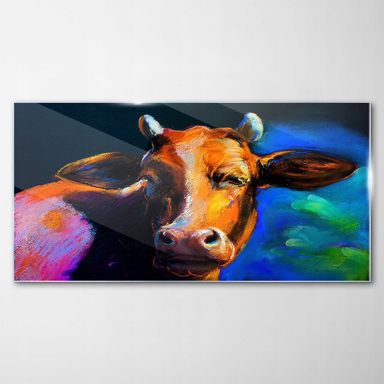 

Hartowany Obraz Szklany Art Krowa Zwierzę 140x70